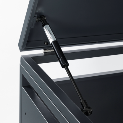 Anthracite 360L Solid Panel Single Wheelie Bin Cover