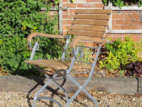 Clarence Folding Armchair | FSC® Certified-Garden Furniture Centre-LowRange,Outdoor Dining,Dining Chair,Outdoor Furniture,Teak Garden Furniture,FSC®,Balcony & Duo Sets,Teak,Teak Chairs-{collection_title}