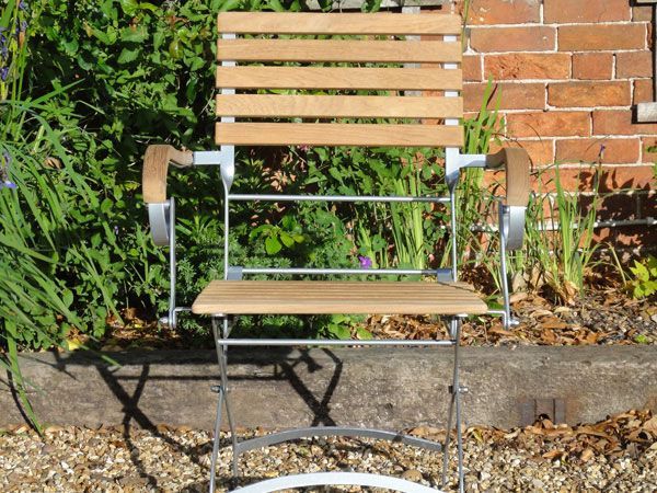 Clarence Folding Armchair | FSC® Certified-Garden Furniture Centre-LowRange,Outdoor Dining,Dining Chair,Outdoor Furniture,Teak Garden Furniture,FSC®,Balcony & Duo Sets,Teak,Teak Chairs-{collection_title}