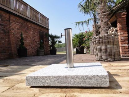 Parasol Base Burnt Stone Effect - 40kg