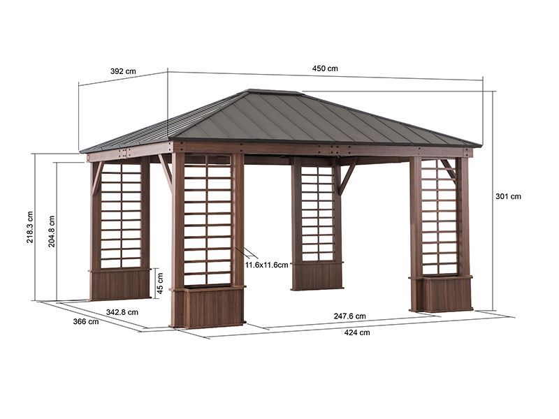 Winchester Hard Top Gazebo-Garden Furniture Centre-HighRange,Free Standing,Gazebos,Metal Gazebos,All Seasons Gazebos,Solariums Gazebos,Garden Rooms Gazebos,All Seasons Gazebo Range,All Seasons Range,Solariums-{collection_title}