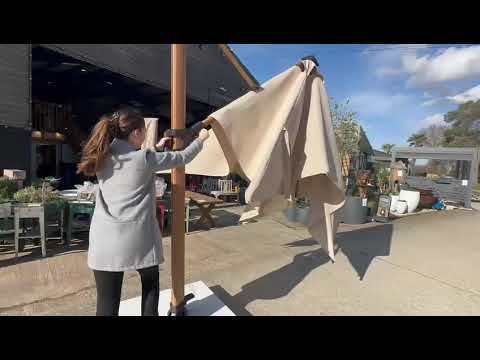 Pisa 3.5M Dia Cantilever Parasol with LED Lights