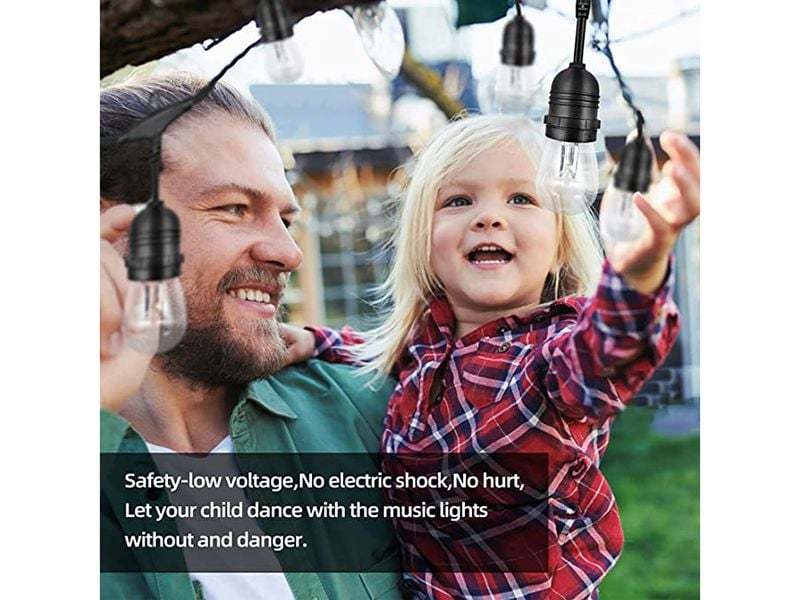 Multicoloured Solar LED Festoon String Lights