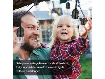 Multicoloured Solar LED Festoon String Lights