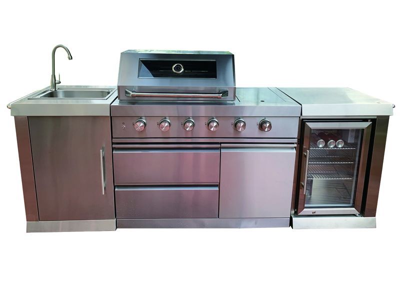 Premium Four Burner Kitchen BBQ | Norfolk Grills-Garden Furniture Centre-HighRange,Ranges,Fire Pits & BBQ's,Outdoor Kitchens,Outdoor Kitchen,BBQ's-{collection_title}