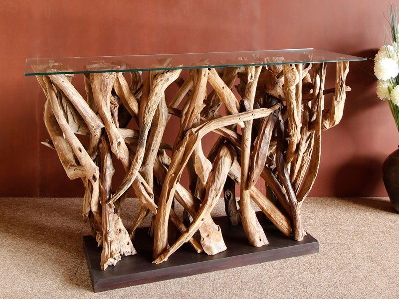 Ace Reclaimed Console Table-Garden Furniture Centre-Root,MidInstock,instock,MidRange,Conservatory,Reclaimed Furniture,Indoor Accessories,Teak,Tables,Teak Tables-{collection_title}