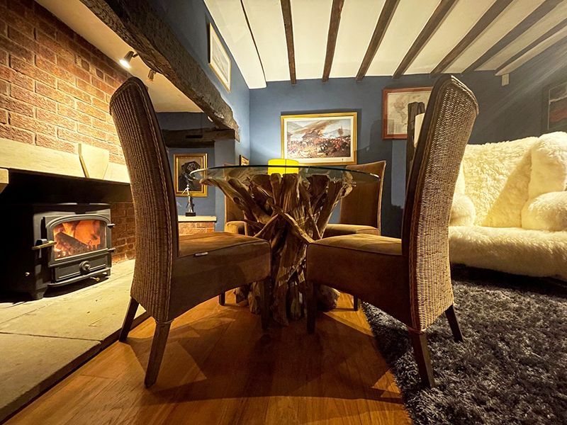 Ace Reclaimed Teak 4 Chair Round Dining Set