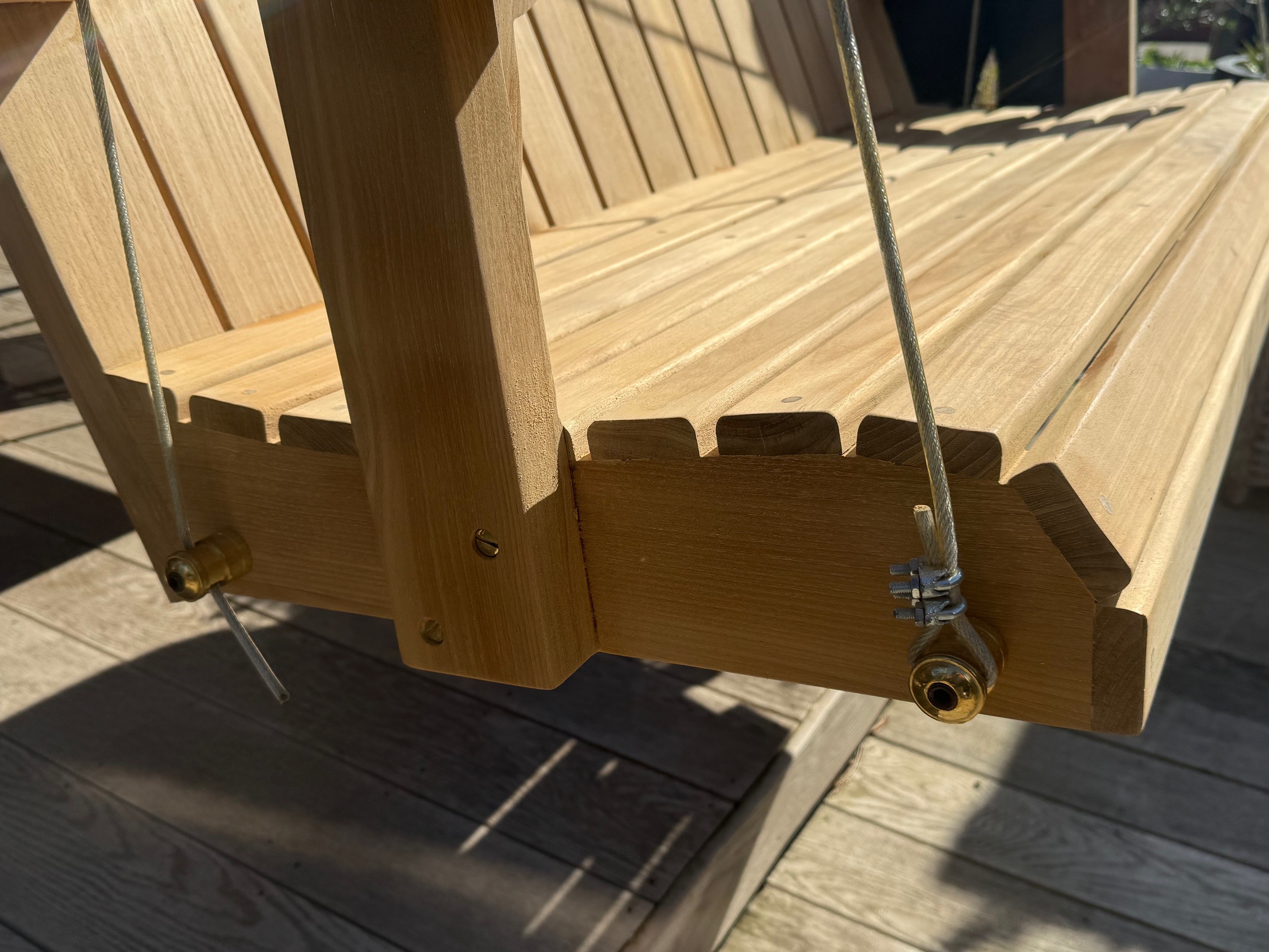 Adirondack Teak Swing Seat -Garden Furniture Centre-MidInstock,instock,MidRange,Outdoor Furniture,Teak Garden Furniture,Benches,Teak Benches Benches,Swing Seats & Lounge Chairs-{collection_title}