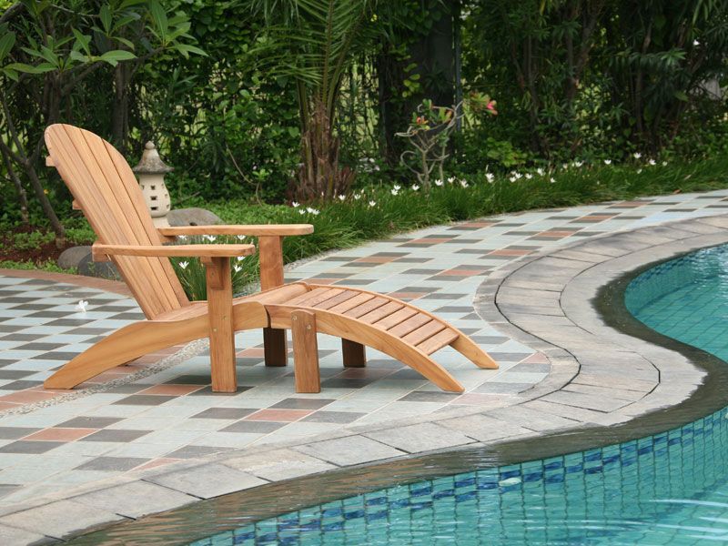 Double Adirondack Chair Set