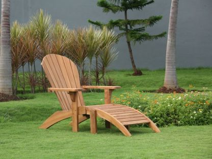 Double Adirondack Chair Set