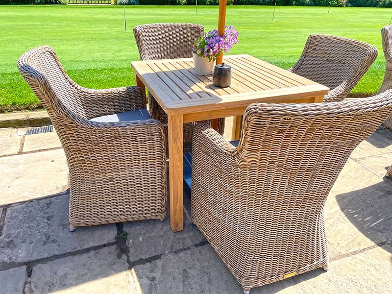 Adonis 4 Chair Dining Set-Garden Furniture Centre-HighRange,Rattan,Tables,Dining Set,Information,Home Page Teak Furniture,Teak,Outdoor Furniture,Rattan Furniture,Teak Garden Furniture,Outdoor Dining-{collection_title}