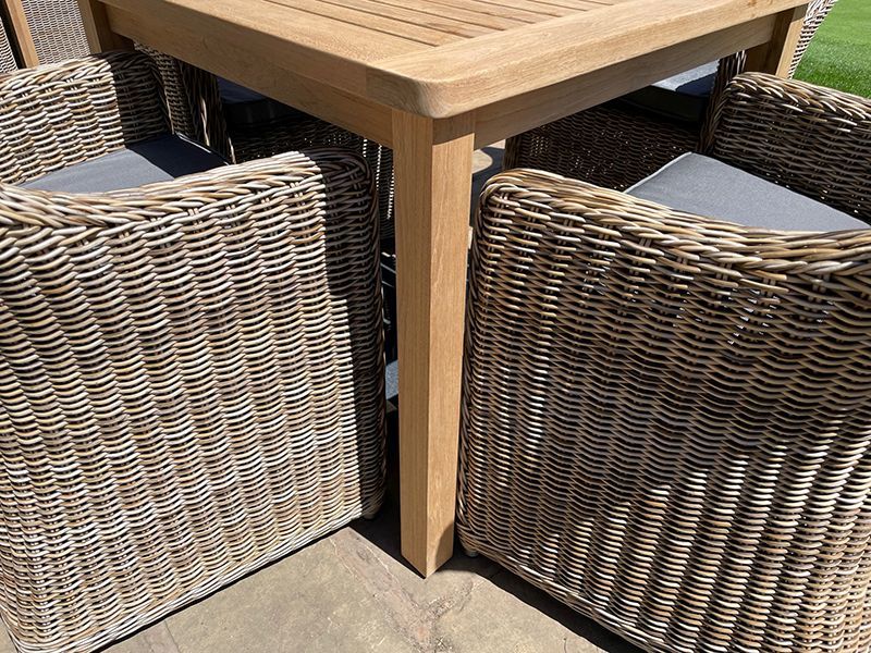 Adonis 4 Chair Dining Set-Garden Furniture Centre-HighRange,Rattan,Tables,Dining Set,Information,Home Page Teak Furniture,Teak,Outdoor Furniture,Rattan Furniture,Teak Garden Furniture,Outdoor Dining-{collection_title}