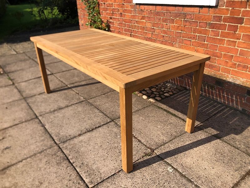 Adonis Rectangular Table | FSC® Certified | 1.9m-Garden Furniture Centre-MidInstock,instock,MidRange,Dining Table,Outdoor Dining,Outdoor Furniture,Teak Garden Furniture,Teak,Tables,Teak Tables-{collection_title}