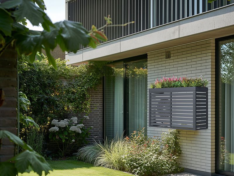 Heat Pump/Air Conditioning Unit Cover with Planter | Pre-order-Garden Furniture Centre-MidInstock,instock,MidRange,Weather Covers Accessories,Accessories,Wheelie Bin Covers,Heat Pump Cover-{collection_title}