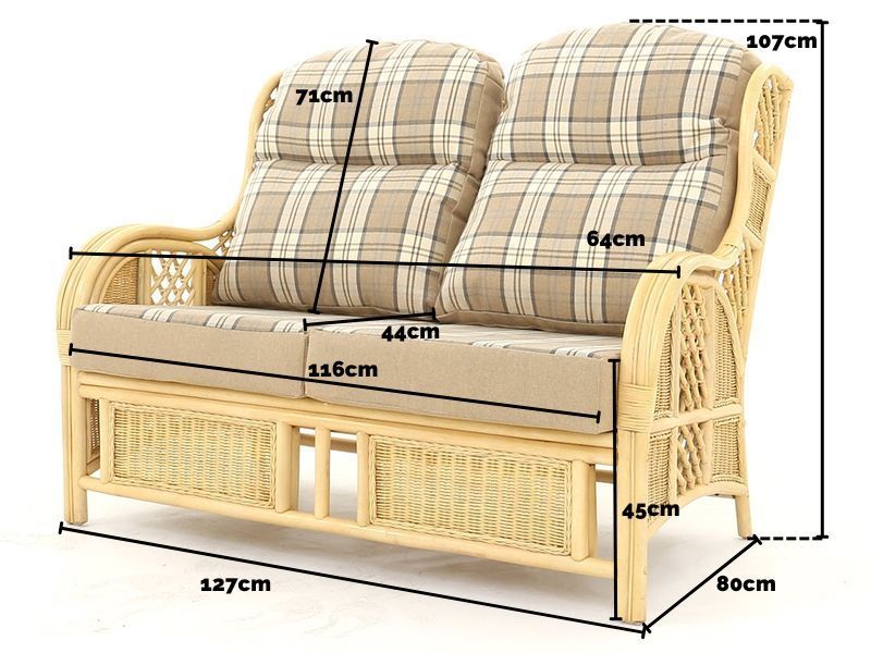 Alaska 2 Seater Sofa -Garden Furniture Centre-MidInstock,instock,MidRange,Sofa,Conservatory,Cane Furniture Conservatory,Alaska Conservatory Furniture,Cane Furniture,Alaska Furniture-{collection_title}