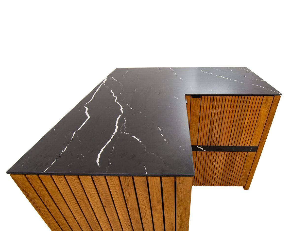 Amalfi Corner Unit-Garden Furniture Centre-HighRange,Reclaimed Furniture,Amalfi,Modular Furniture,Teak,Outdoor Furniture,Teak Garden Furniture,Ranges,Outdoor Kitchens,The Bari Outdoor Kitchen Range-{collection_title}