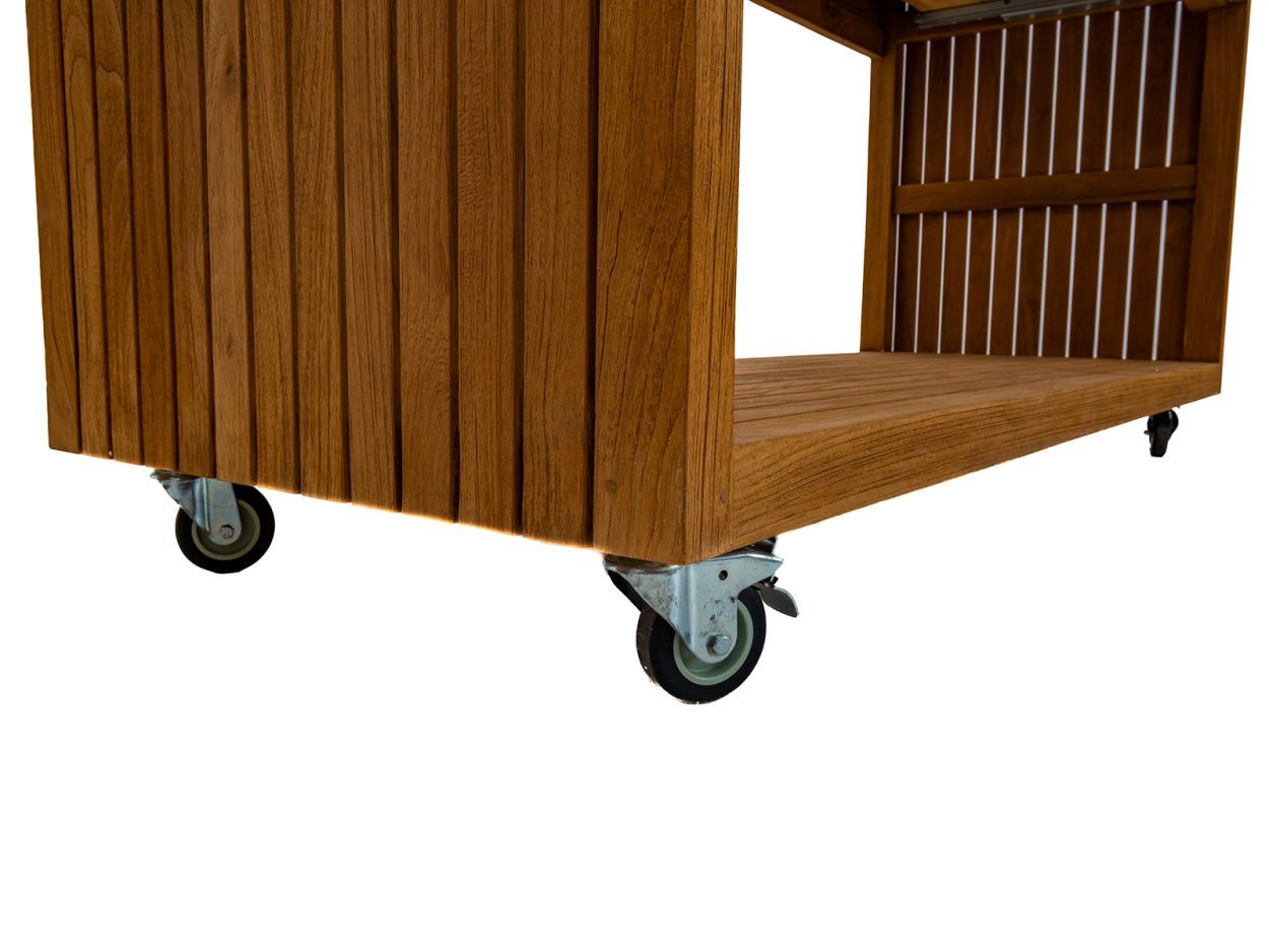 Amalfi Island Unit on Wheels-Garden Furniture Centre-HighRange,Reclaimed Furniture,Amalfi,Modular Furniture,Teak,Outdoor Furniture,Teak Garden Furniture,Ranges,Outdoor Kitchens,The Bari Outdoor Kitchen Range-{collection_title}