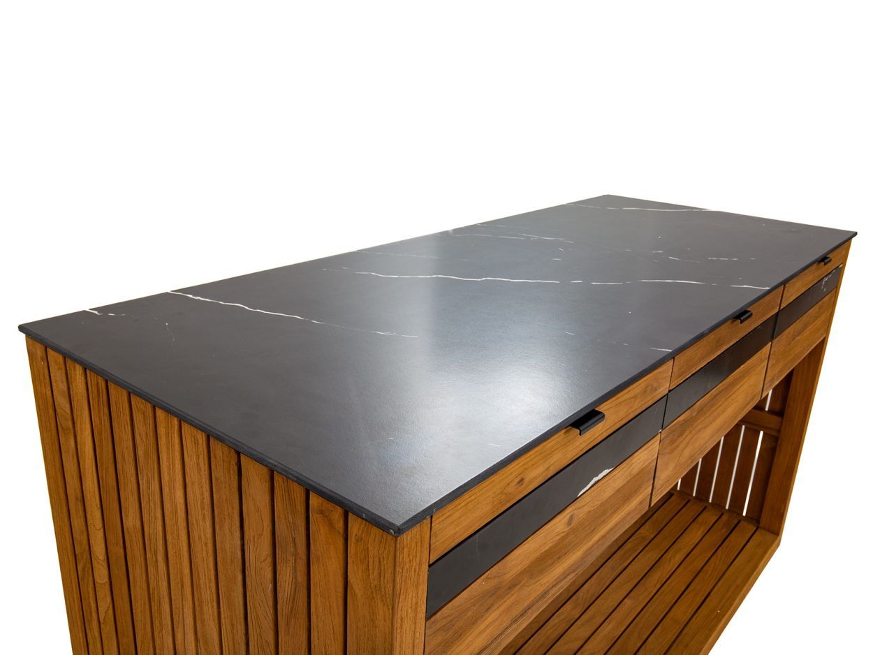 Amalfi Island Unit on Wheels-Garden Furniture Centre-HighRange,Reclaimed Furniture,Amalfi,Modular Furniture,Teak,Outdoor Furniture,Teak Garden Furniture,Ranges,Outdoor Kitchens,The Bari Outdoor Kitchen Range-{collection_title}