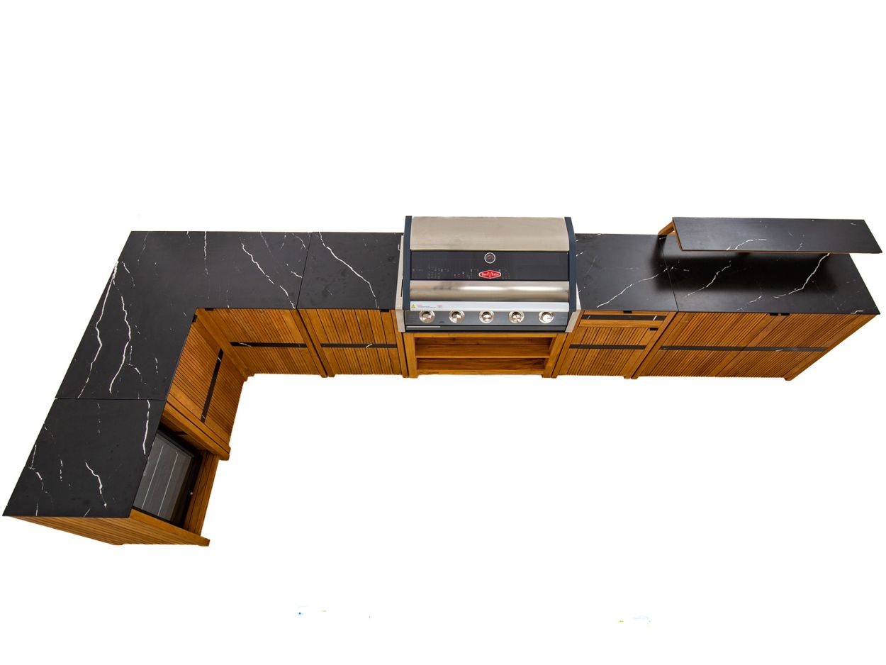 Amalfi Teak Outdoor Kitchen Set 1
