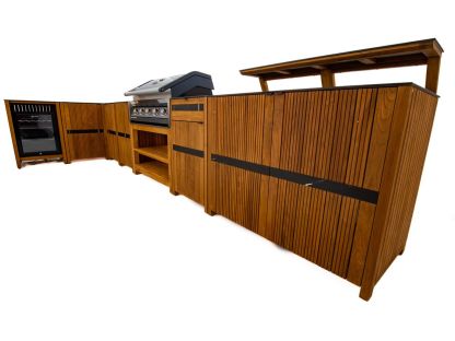 Amalfi Teak Outdoor Kitchen Set 1