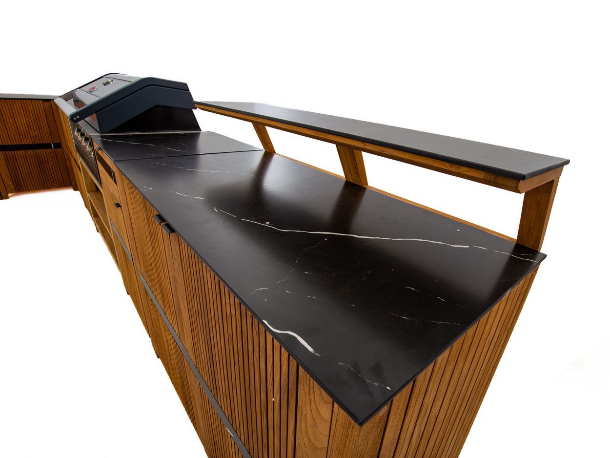 Amalfi Teak Outdoor Kitchen Set 1-Garden Furniture Centre-HighRange,Reclaimed Furniture,Amalfi,Outdoor Furniture,Outdoor Kitchens,The Bari Outdoor Kitchen Range,Kitchen Set-{collection_title}