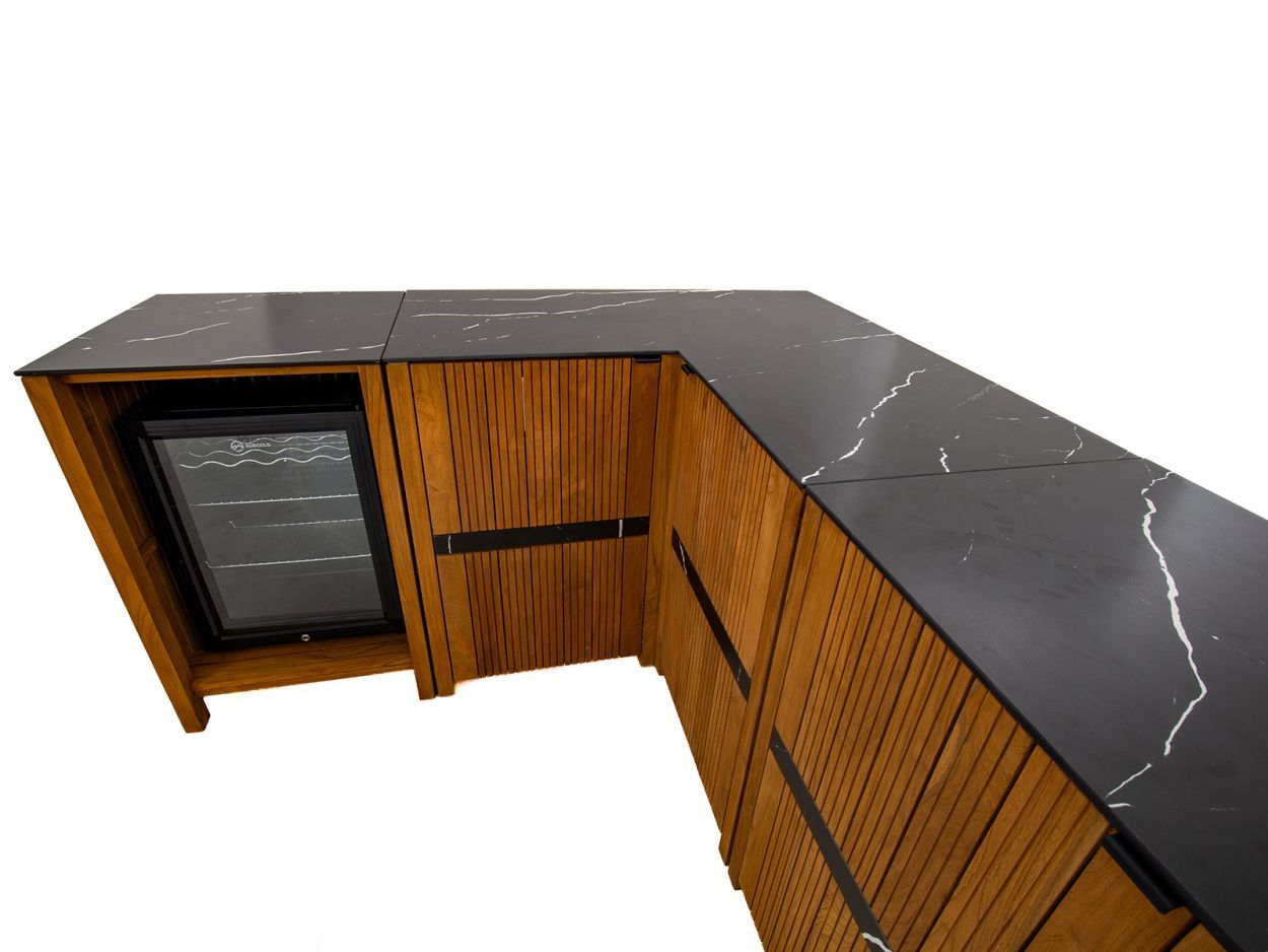 Amalfi Teak Outdoor Kitchen Set 1-Garden Furniture Centre-HighRange,Reclaimed Furniture,Amalfi,Outdoor Furniture,Outdoor Kitchens,The Bari Outdoor Kitchen Range,Kitchen Set-{collection_title}