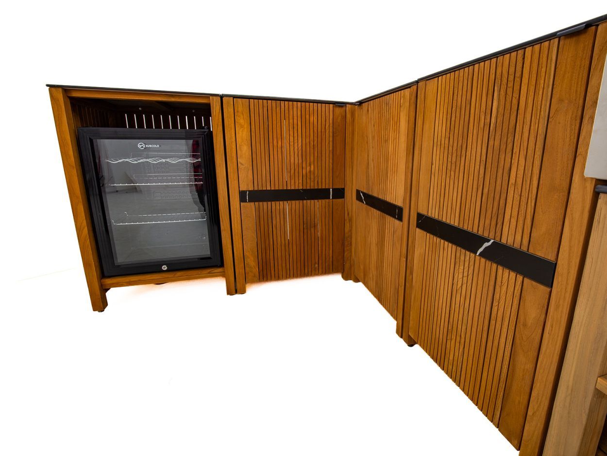 Amalfi Teak Outdoor Kitchen Set 1-Garden Furniture Centre-HighRange,Reclaimed Furniture,Amalfi,Outdoor Furniture,Outdoor Kitchens,The Bari Outdoor Kitchen Range,Kitchen Set-{collection_title}