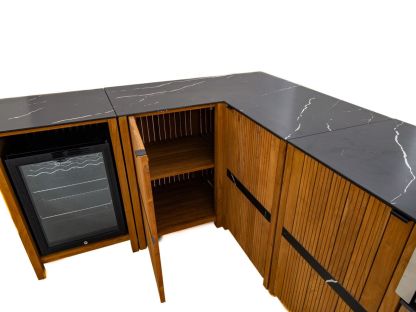 Amalfi Teak Outdoor Kitchen Set 1