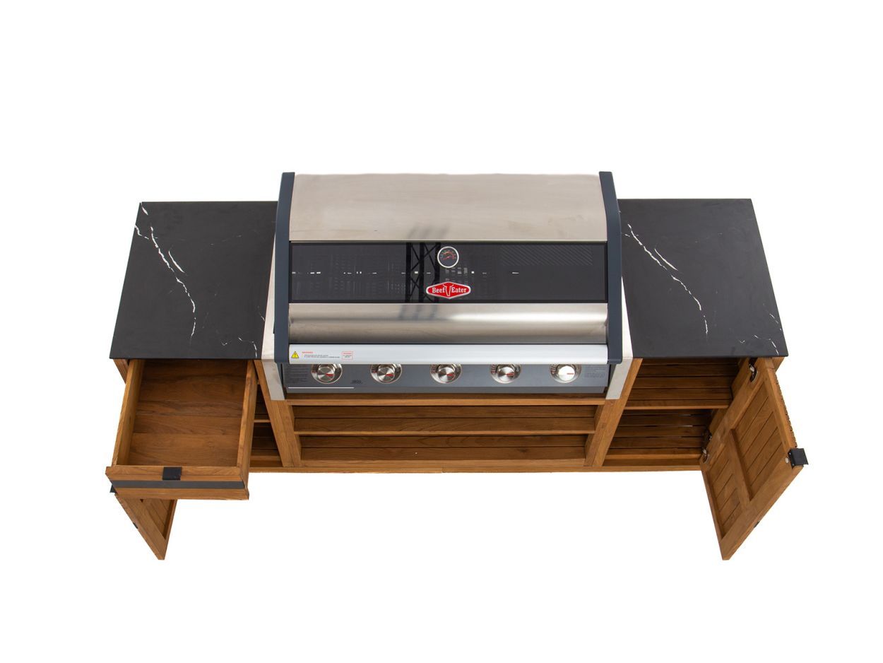 Amalfi BBQ Trolley on Wheels