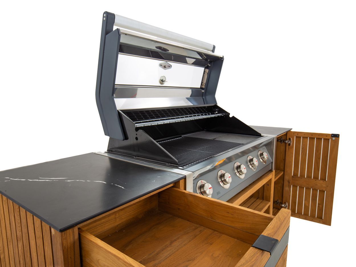 Amalfi BBQ Trolley on Wheels-Garden Furniture Centre-HighRange,Reclaimed Furniture,Fire Pits & BBQ's,Amalfi,Teak,Outdoor Furniture,Outdoor Kitchens,Outdoor Kitchen,Modular Furniture-{collection_title}