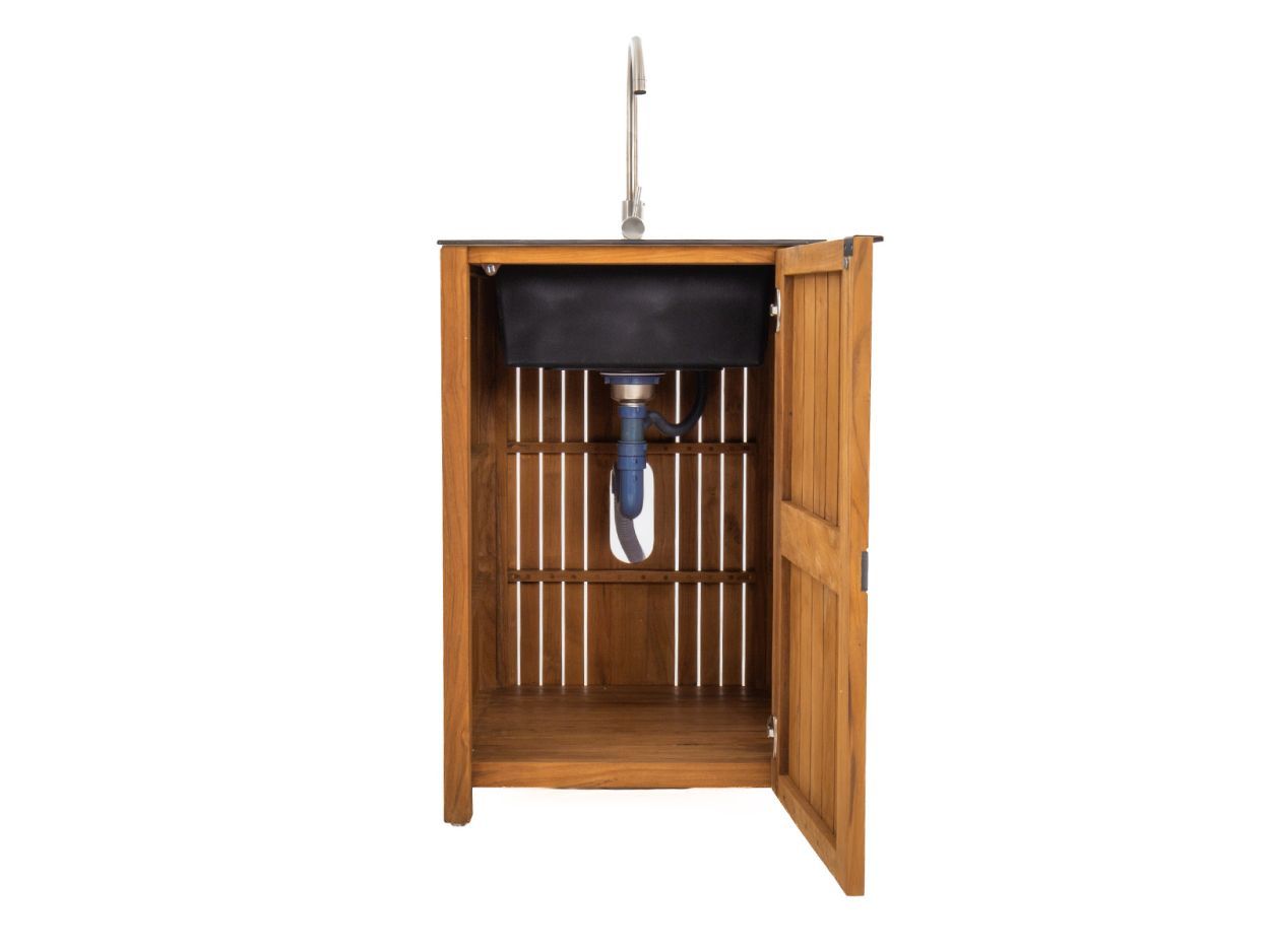 Amalfi Sink Unit -Garden Furniture Centre-MidInstock,instock,MidRange,Reclaimed Furniture,Amalfi,Modular Furniture,Teak,Outdoor Furniture,Teak Garden Furniture,Ranges,Outdoor Kitchens,The Bari Outdoor Kitchen Range-{collection_title}