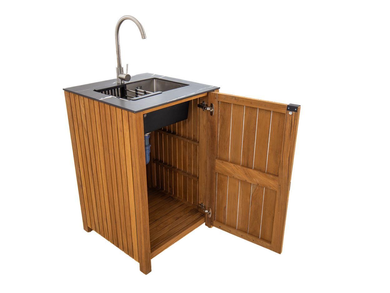 Amalfi Sink Unit -Garden Furniture Centre-MidInstock,instock,MidRange,Reclaimed Furniture,Amalfi,Modular Furniture,Teak,Outdoor Furniture,Teak Garden Furniture,Ranges,Outdoor Kitchens,The Bari Outdoor Kitchen Range-{collection_title}