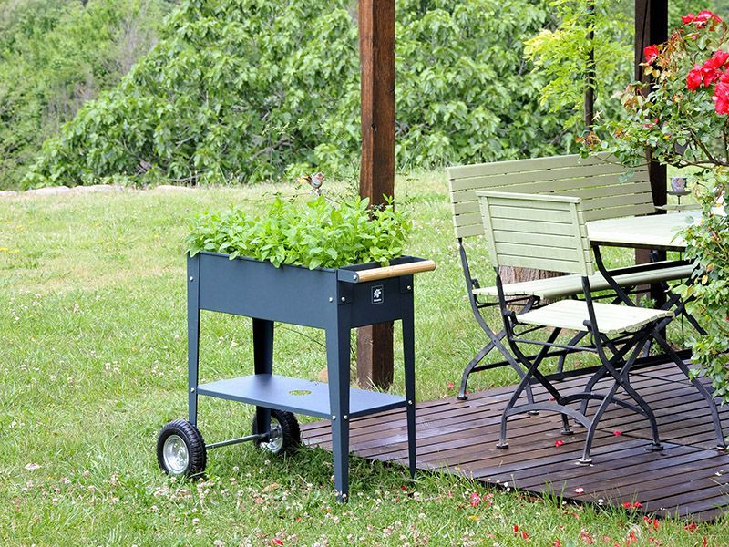Urban Garden Trolley | Anthracite-Garden Furniture Centre-LowRange,Showroom exdis,Accessories,Garden Planters,Garden Plants,Accessories Gazebos,Urban Garden Trolley,Mother's Day,48Hour Dispatch-{collection_title}