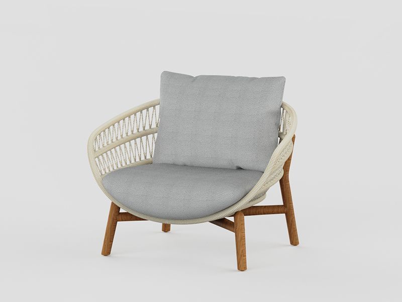 Vasca Rope 2 Seater Sofa Set | Beige Frame
