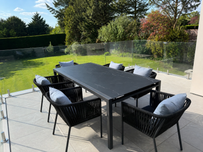 Aruba 8 Chair Extending Dining Set