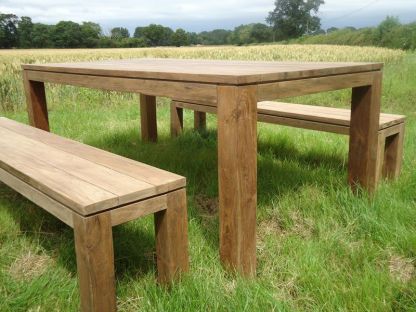 Bali Reclaimed Teak Bench Set