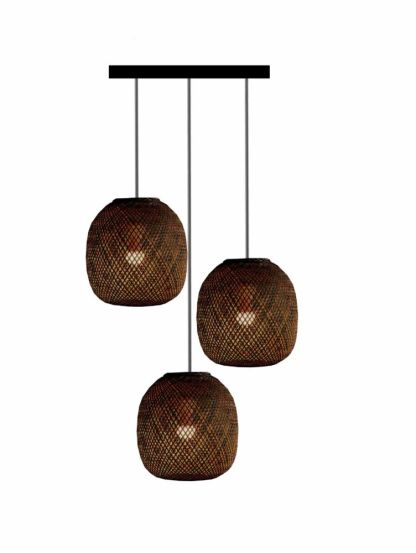 Bamboo Ball Chandelier 