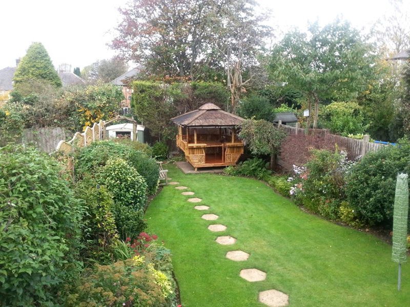Bamboo Gazebo Square 10ft X 11.6ft