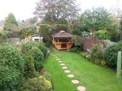 Bamboo Gazebo Square 10ft X 11.6ft