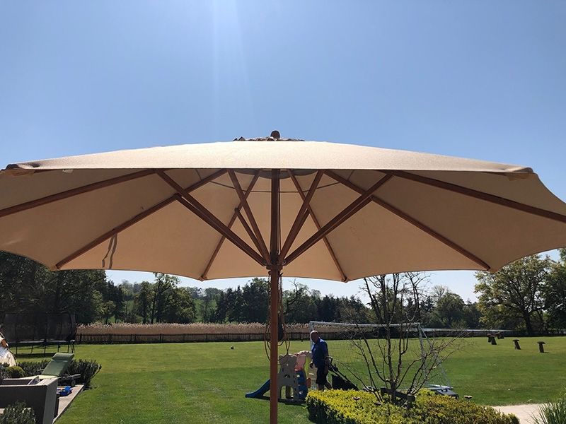 Bamboo 4m Parasol 