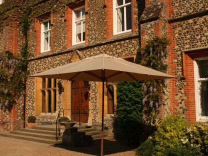 Bamboo 3.5m X 2.5m Rec Parasol Beige 