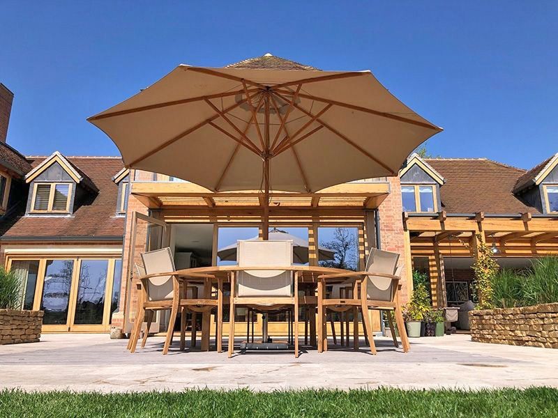 Bamboo 3.5m Parasol 