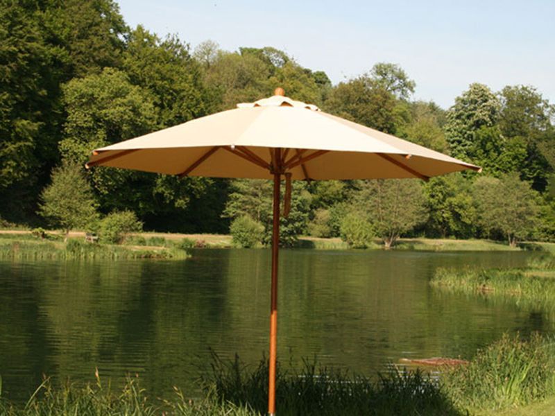 Bamboo 3m Parasol -Garden Furniture Centre-MidInstock,instock,MidRange,Round,Outdoor Furniture,Parasols,Commercial Parasols,Stand Alone Parasols Parasols,Bamboo Parasol,Stand Alone Parasols-{collection_title}