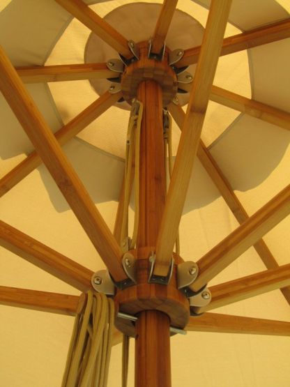 Bamboo 3.5m X 2.5m Rec Parasol Beige 