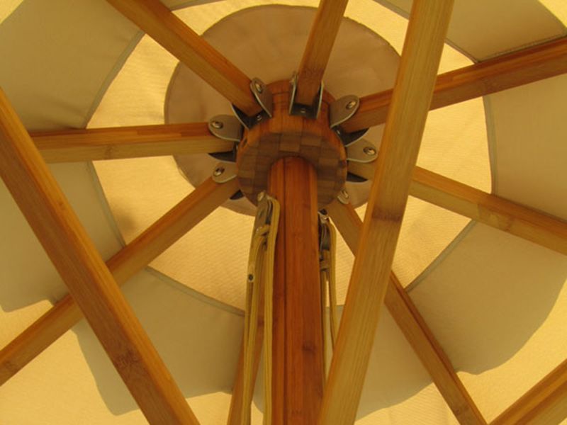 Bamboo 3m Parasol -Garden Furniture Centre-MidInstock,instock,MidRange,Round,Outdoor Furniture,Parasols,Commercial Parasols,Stand Alone Parasols Parasols,Bamboo Parasol,Stand Alone Parasols-{collection_title}