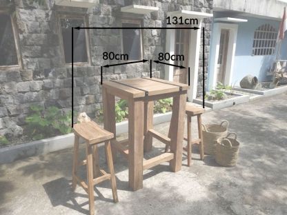 Reclaimed Teak Duo Bar Set