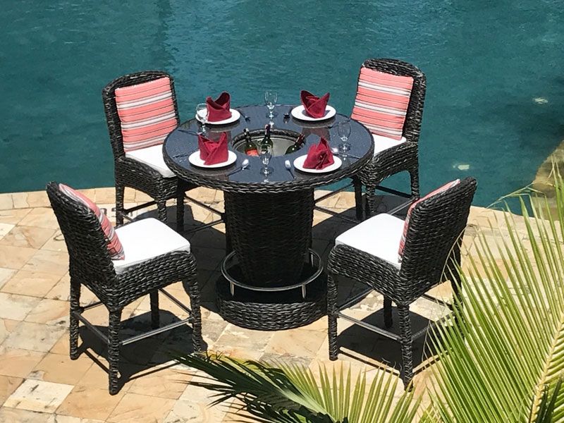 Midnight Montana Bar Set-Garden Furniture Centre-HighRange,Outdoor Dining,Information,National BBQ Week - Sizzling Hot Offers for you ...,Rattan,Outdoor Furniture,Rattan Furniture,Montana Range,Rattan Sets,Montana,Outdoor Kitchen,Bars-{collection_title}