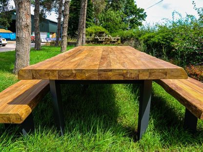 Barbarian Teak Bench Set 