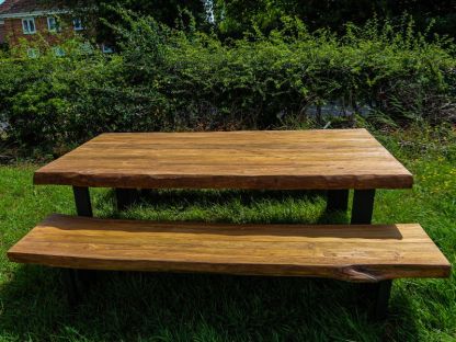 Barbarian Teak Bench Set 