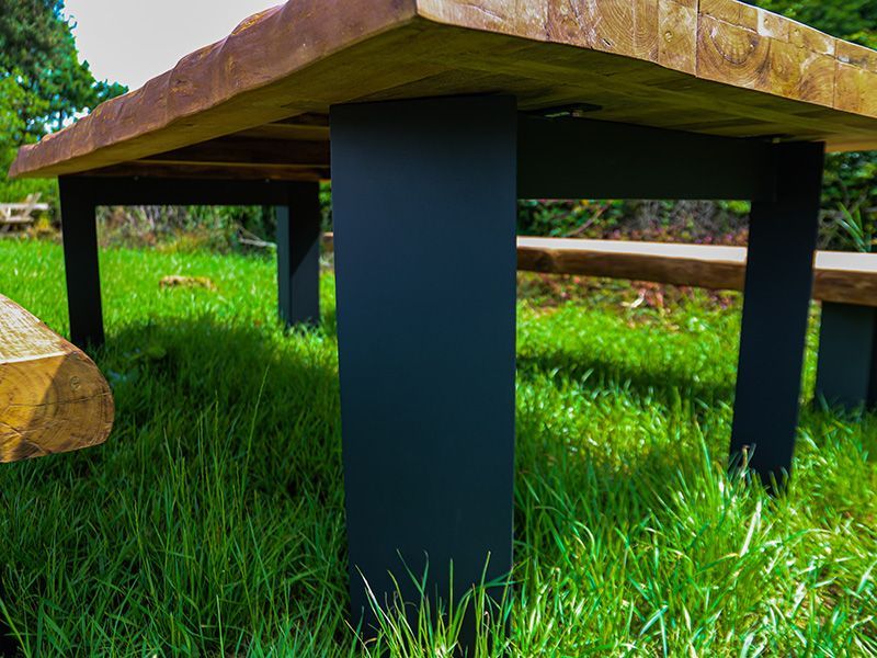 Barbarian Teak Bench Set -Garden Furniture Centre-HighRange,Teak,Tables,Dining Set,Outdoor Furniture,Teak Garden Furniture,Reclaimed Furniture,Outdoor Dining-{collection_title}